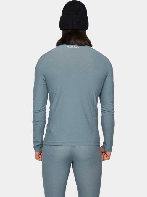 Mammut Tree Wool Thermal FL Half Zip Longsleeve férfi hosszú ujjú sport póló szürke színben 4