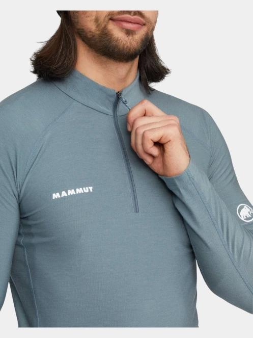 Mammut Tree Wool Thermal FL Half Zip Longsleeve férfi hosszú ujjú sport póló szürke színben 6
