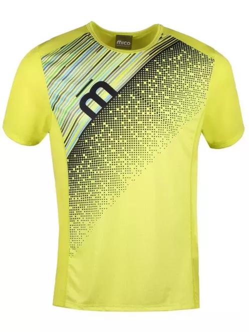 Mico Man Half Sleeves R/Neck Running Shirt férfi hosszú ujjú sport póló sárga színben 2