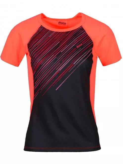 Mico Woman Half Sleeves R/Neck Running Shirt női rövid ujjú sport póló szürke színben 2