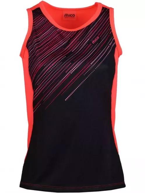 Mico Woman  R/Neck  Running Vest női rövid ujjú sport póló szürke színben 2