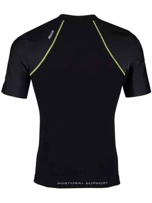 Mico Man Half Slvs Zip Neck Shirt M1 Trail férfi hosszú ujjú sport póló fekete színben 3