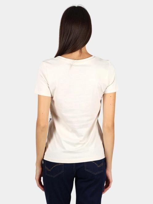 TBS Melbatee női rövid ujjú póló homok színben 4