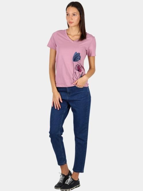 TBS Melbatee női rövid ujjú póló rózsaszín színben 5