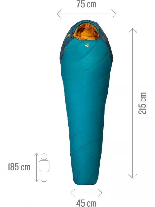 Millet Baikal 1100 Reg hálózsák zöld színben 5