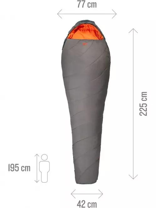 Millet Baikal 750 Long hálózsák zöld színben 5