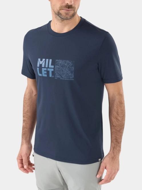 Millet Seneca M férfi rövid ujjú sport póló sötétkék színben 2