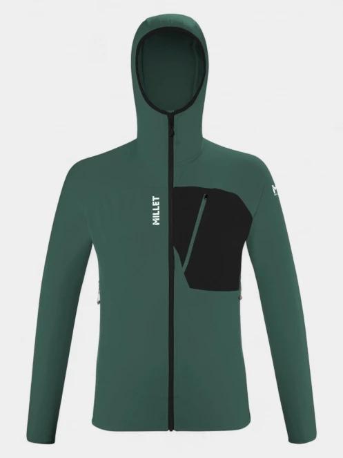Millet Lokka Hoodie Iii M férfi polár pulóver zöld színben 2