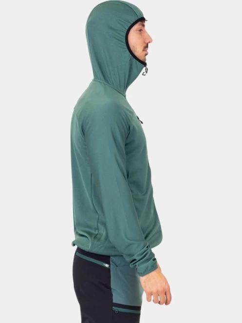 Millet Lokka Hoodie Iii M férfi polár pulóver zöld színben 3