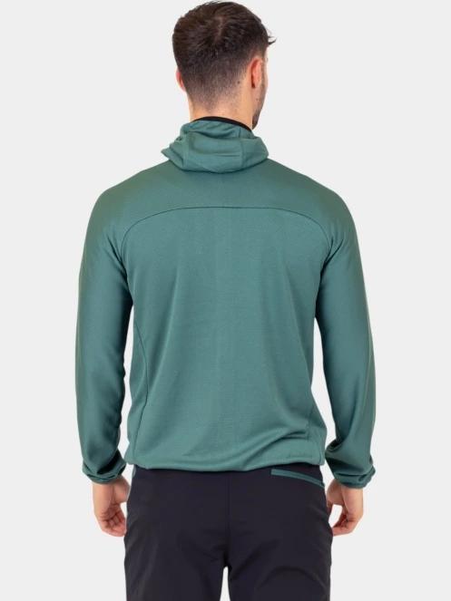 Millet Lokka Hoodie Iii M férfi polár pulóver zöld színben 4