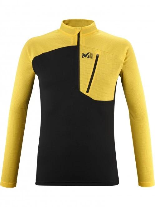 Millet Morpho Zip Ls M férfi polár pulóver sárga színben 2