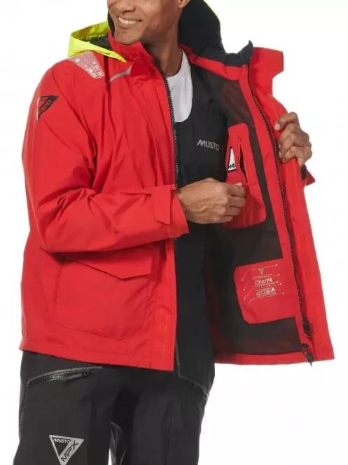 Musto Br1 Inshore  Jkt férfi vitorlás kabát piros színben 5