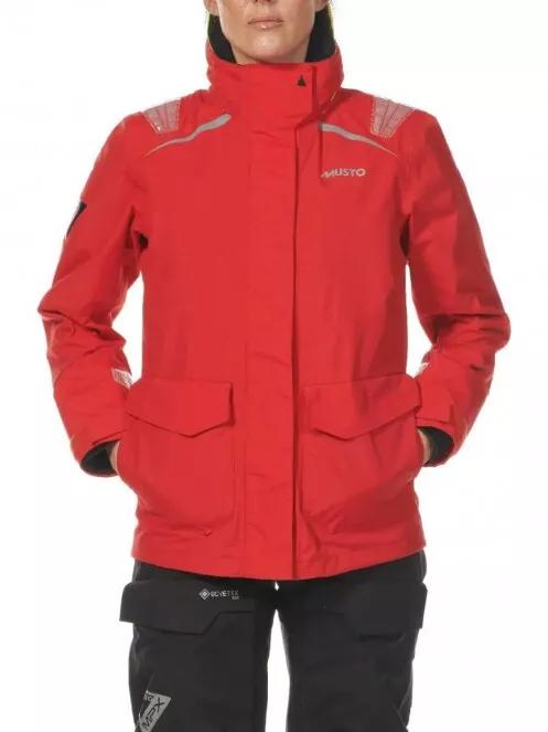 Musto Br1 Inshore Jkt  Fw női vitorlás kabát piros színben 2