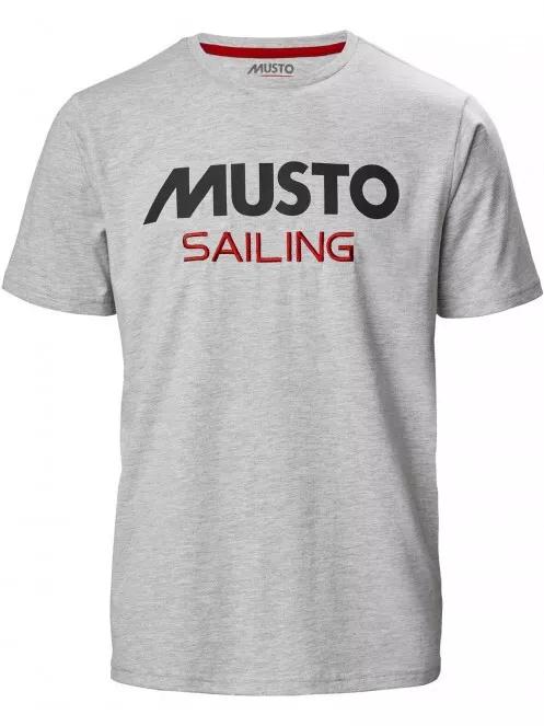Musto Musto Tee férfi rövid ujjú póló szürke színben 2