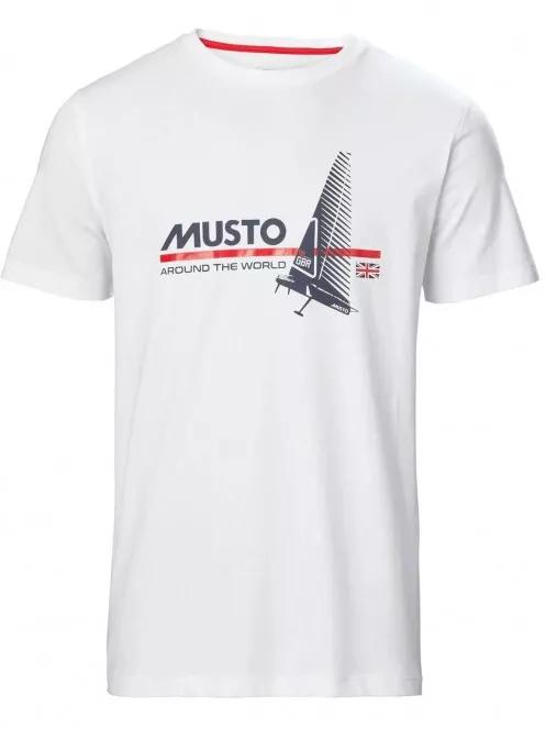Musto Ocean Born Ss Tee férfi rövid ujjú póló fehér színben 2