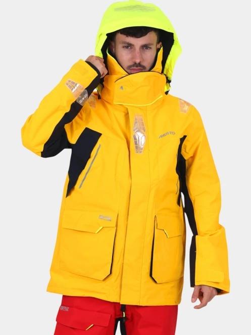 Musto BR2 Offshore Jkt 2.0 férfi vitorlás kabát sárga színben 8