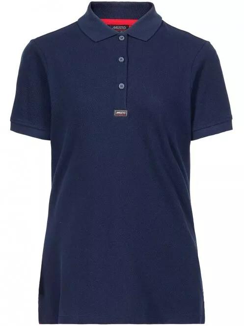 Musto W Ess Pique Polo női galléros póló sötétkék színben 2