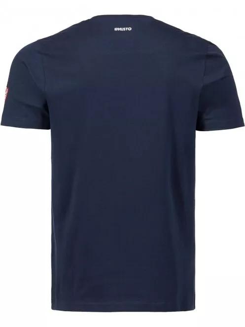 Musto Marina Musto Logo Tee férfi rövid ujjú póló sötétkék színben 3