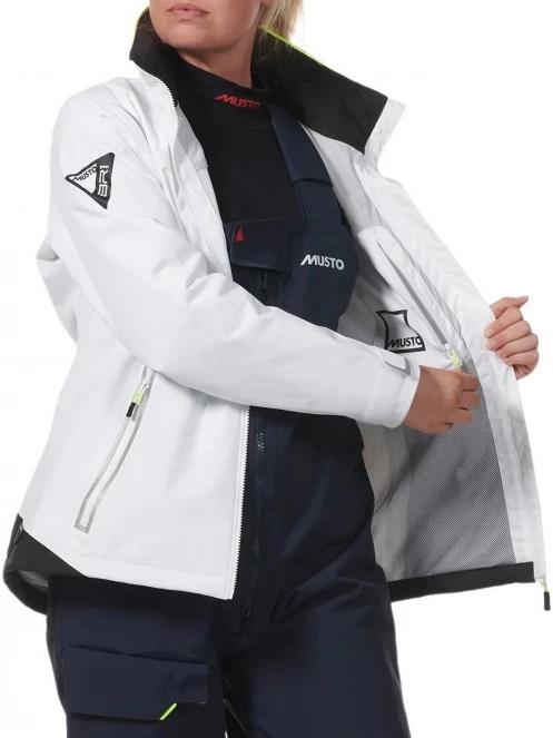 Musto W Br1 Solent Jkt női vitorlás kabát fehér színben 5