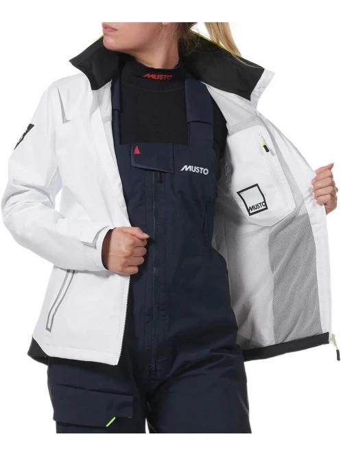 Musto W Br1 Solent Jkt női vitorlás kabát fehér színben 6