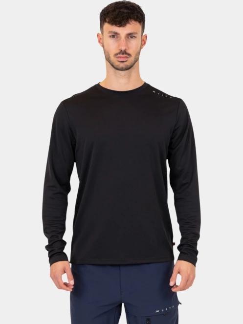Musto M Evo Crew Sunblock férfi hosszú ujjú sport póló fekete színben 2