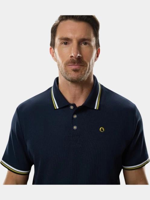 Musto M Evo Pro Lite SS Po férfi galléros póló sötétkék színben 3