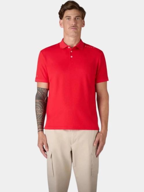 Musto M Evo Crew Pro Lite férfi galléros póló piros színben 2