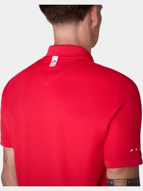 Musto M Evo Crew Pro Lite férfi galléros póló piros színben 6