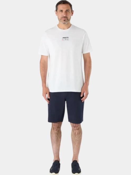 Musto M Flag Ss Tee férfi rövid ujjú póló fehér színben 2
