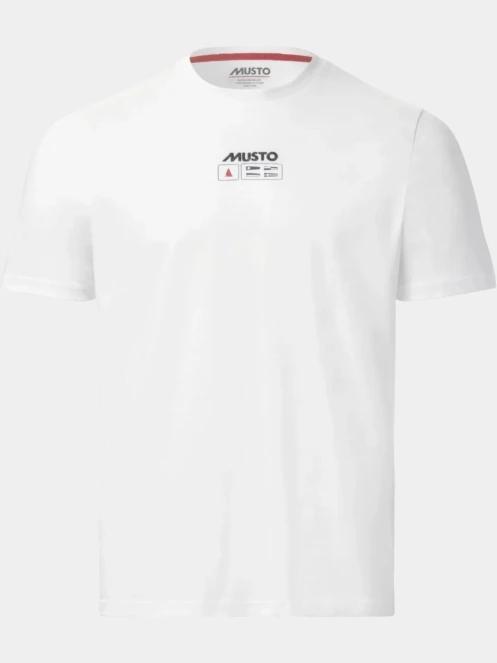 Musto M Flag Ss Tee férfi rövid ujjú póló fehér színben 6