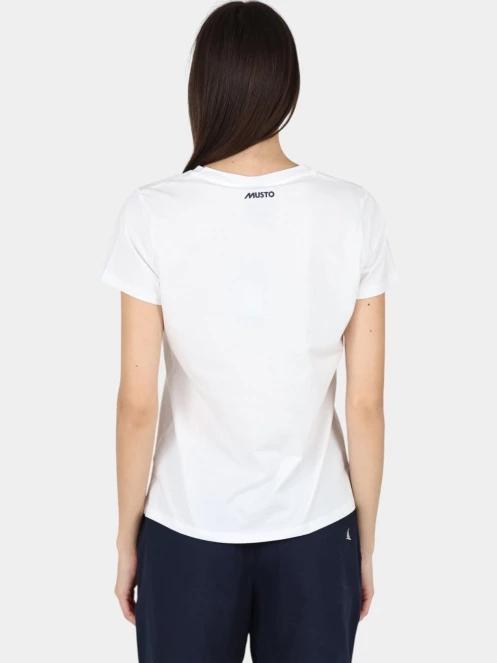 Musto W Original V Neck Ss Tee női rövid ujjú póló fehér színben 4