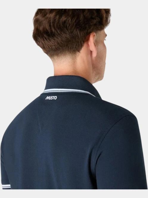 Musto M Original Tipped Pi férfi galléros póló sötétkék színben 6