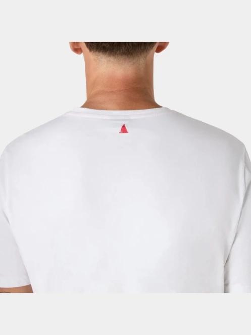 Musto M Marine Graphic SS férfi rövid ujjú póló fehér színben 5