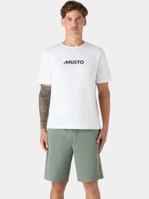 Musto M Classic SS Tee férfi rövid ujjú póló fehér színben 2