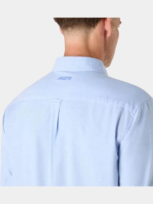 Musto M Original Oxford SH férfi hosszú ujjú ing világoskék színben 5