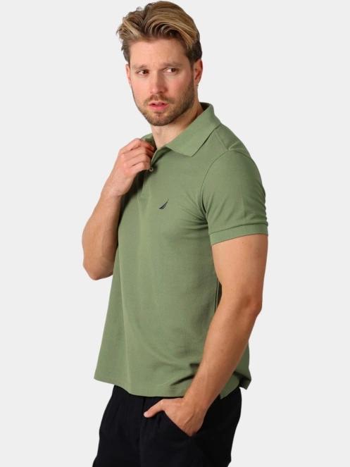 Nautica Cast Polo Shirt férfi galléros póló oliva színben 3