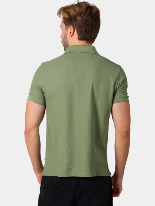 Nautica Cast Polo Shirt férfi galléros póló oliva színben 4