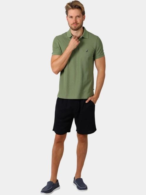 Nautica Cast Polo Shirt férfi galléros póló oliva színben 5