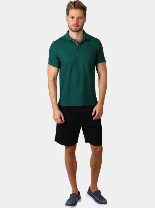 Nautica Cast Polo Shirt férfi galléros póló sötétzöld színben 5