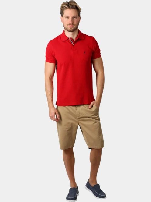 Nautica Cast Polo Shirt férfi galléros póló piros színben 5