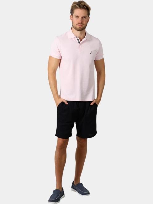 Nautica Cast Polo Shirt férfi galléros póló rózsaszín színben 5