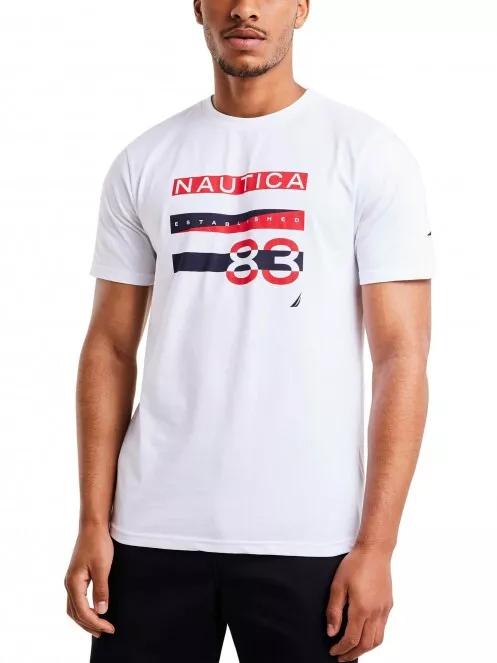 Nautica Gull T-Shirt férfi rövid ujjú póló fehér színben 2