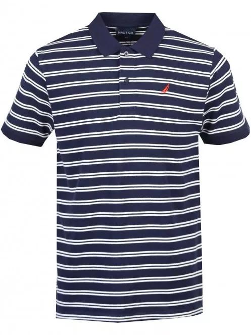 Nautica Poole Polo Shirt férfi galléros póló sötétkék színben 2