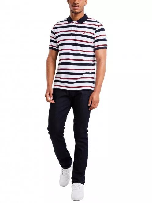 Nautica Poole Polo Shirt férfi galléros póló fehér színben 4