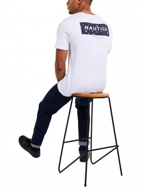 Nautica Kai T-Shirt férfi rövid ujjú póló fehér színben 4