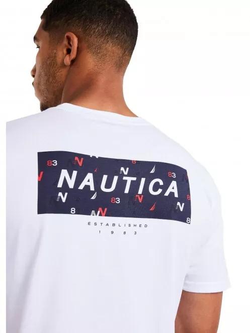 Nautica Kai T-Shirt férfi rövid ujjú póló fehér színben 5