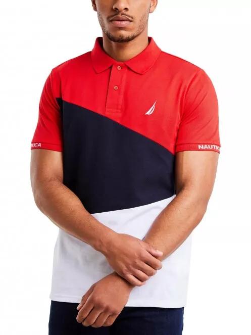 Nautica Fane Polo Shirt férfi galléros póló piros színben 2