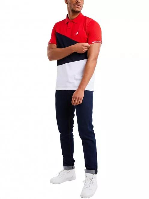 Nautica Fane Polo Shirt férfi galléros póló piros színben 4