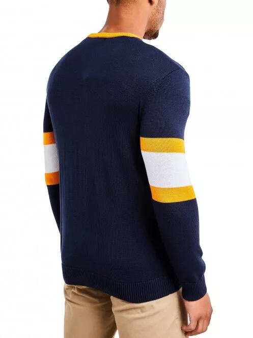 Nautica Vigo Knitwear férfi pulóver sötétkék színben 3