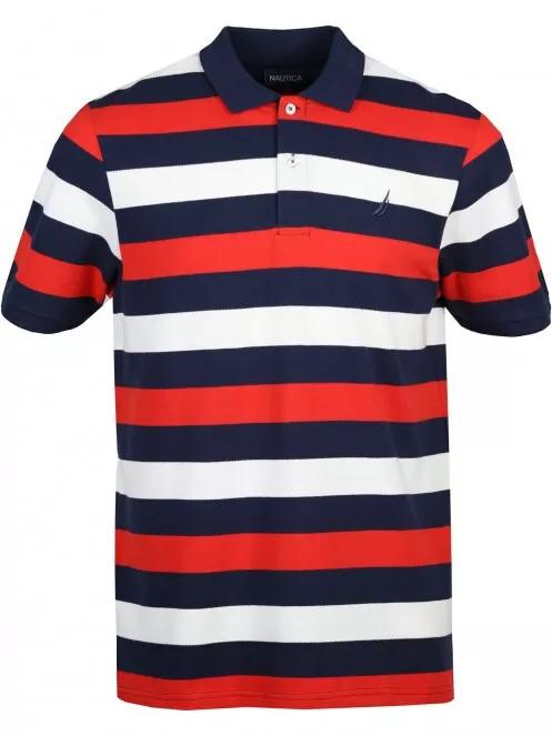 Nautica Marvel Polo Shirt férfi galléros póló piros színben 2